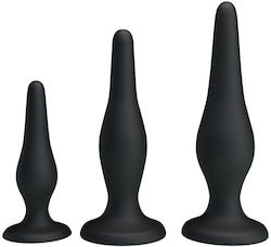Dop Anal Pretty Love Mini Anal Kit Set 3 Pieces Silicone