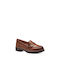 Tamaris Comfort Leder Damen Loafers in Tabac Braun Farbe