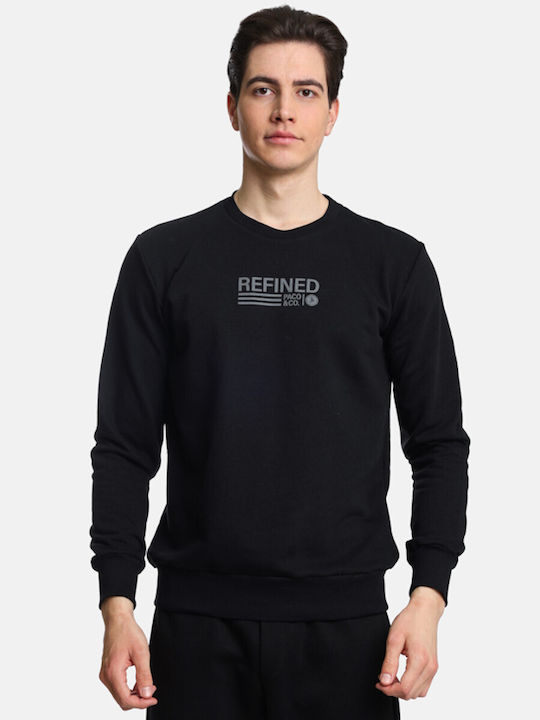 Paco & Co Herren Sweatshirt Schwarz