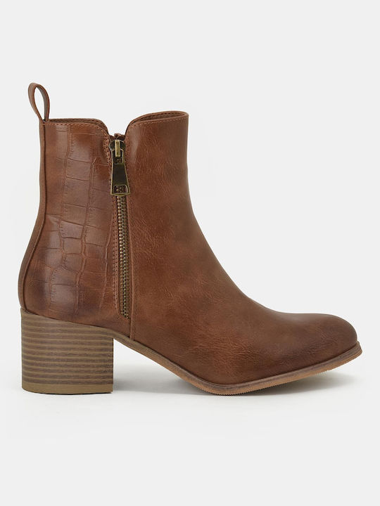 Stiefeletten Damen Braun
