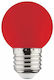 Led7 Λάμπα LED 2W για Ντουί E27 και Σχήμα G45 Κόκκινο 80lm Dimmable