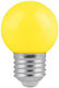 Led7 Λάμπα LED 2W για Ντουί E27 και Σχήμα G45 Κίτρινο 80lm Dimmable