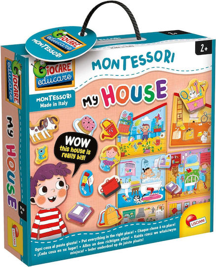 Lisciani Giochi My Tidy Little House Montessori Joc Educațional de Cunoștințe pentru 2+ ani Ani
