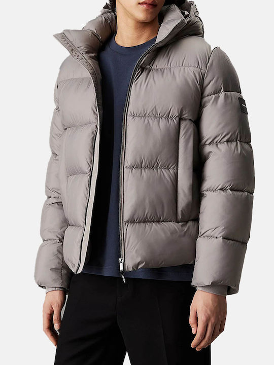 Calvin Klein Μπουφάν Puffer Light Gray