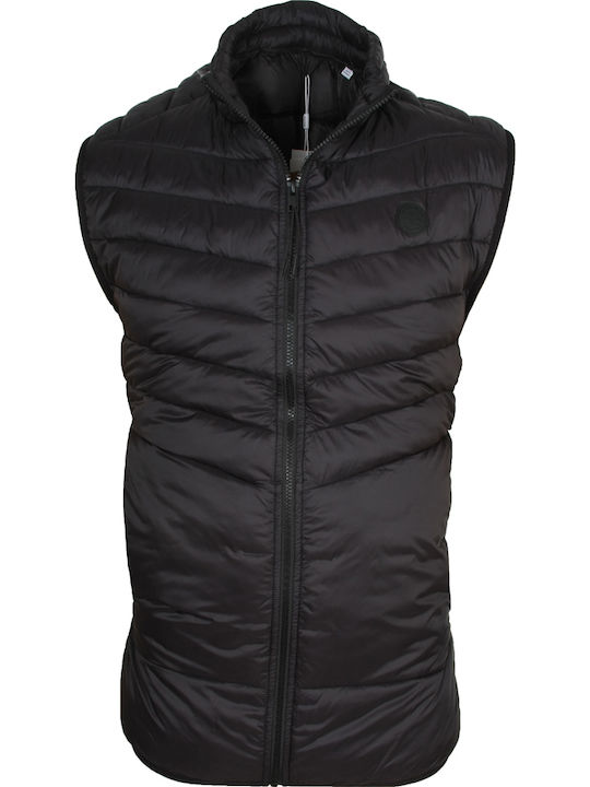 Jack & Jones Sleeveless Jacket Black