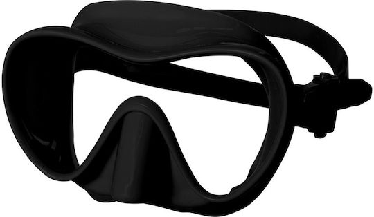 XDive Rainbow Tauchmaske aus Silikon Schwarz