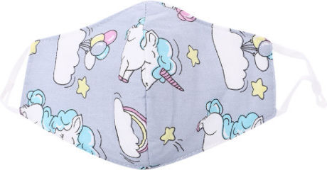 One & Only Baby Protective Mask Fabric Kids Unicorns / Purple 1pcs