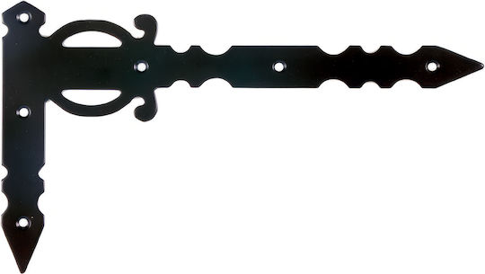 Zogometal Eckregal Metallisch in Schwarz Farbe 195x340mm 1Stück 0178-01