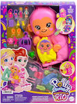 Mattel Миниатюрна Играчка Polly Pocket Маймунка мама и бебе