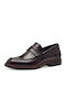 Δερμάτινα Ανδρικά Loafers σε Καφέ Χρώμα