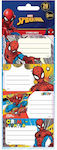 Diakakis Notebook Labels 20pcs Spiderman