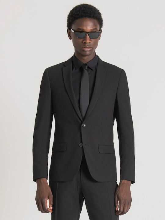 Antony Morato Men's Suit Jacket Slim Fit Black