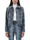 Twenty 29 Short Women's Leather Blazer Black-blue
