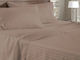Hotel Sheet Fitted Brown Semi-Double 180x200cm 1pcs