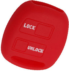 Car Key Cover Case made of for Toyota / Lexus / Daihatsu in Red Color