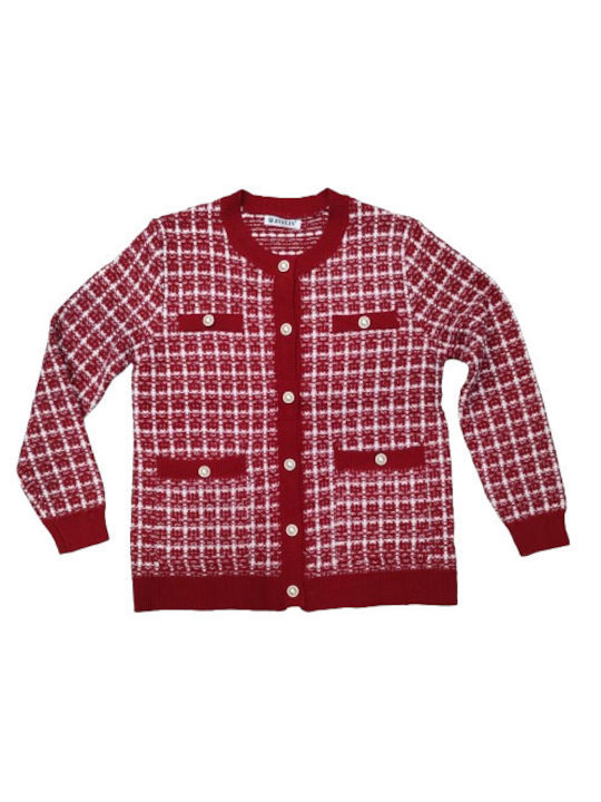 DeFacto Women's Knitted Cardigan Red