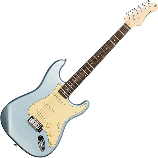Stagg Ses-30 Ηλεκτρική Κιθάρα ST Style με SSS Διάταξη Μαγνητών Μπλε με Θήκη