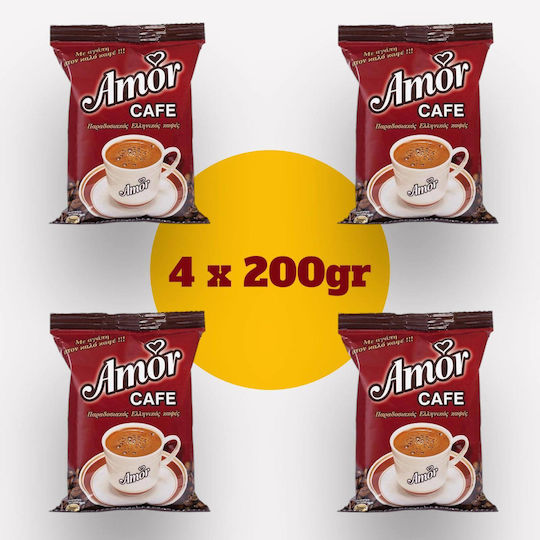 Amor Cafe Гръцко Кафе Amor Classic Смляно 4x193гр