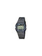 Casio Digital Watch Chronograph Battery with Black Metal Bracelet