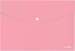 Optima Transparent File Folder with Pink Button Optima Transparent File Folder with Pink Button
