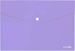 Optima Transparent File Folder with Purple Button