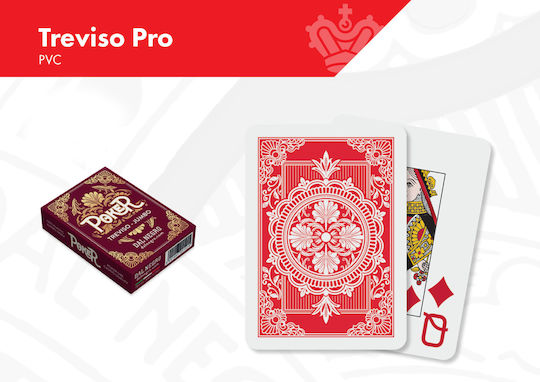 Dal Negro Playing Cards Plastic for Poker Red