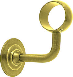 Pipe Bracket Ø35 Brass Matte Gold 076-3001 Metalor