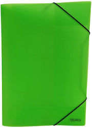 Colorfix Φάκελος Πρεσπάν Διαφανής με Λάστιχο και Αυτιά Πράσινος Colorfix Φάκελος Πρεσπάν Διαφανής με Λάστιχο και Αυτιά Πράσινος