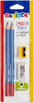 Carioca Maxi HB Pencils 2 pcs with Eraser and Sharpener 44801