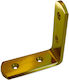 Brass Corner Brackets Gold 5x5 004-5005 Metalor