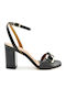 Leder Sandalen Schwarz