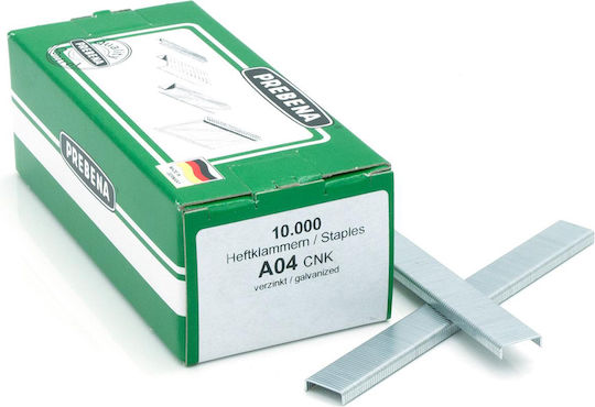 Klammern für Tacker verzinkt Typ A 4mm Prebena A04cnk 1 Box 10000 Stk