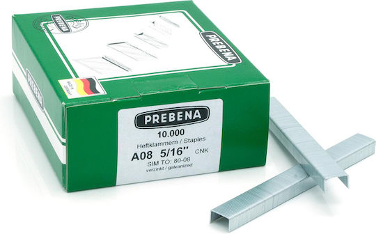 Verzinkte Klammern Typ A 8mm Prebena A08cnk 1 Karton 10000 Stück