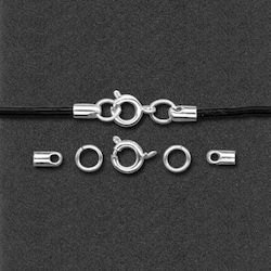 Meyco Silver Round Clasps 5pcs 61392