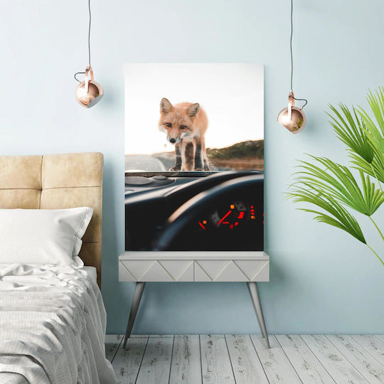 Fox On Car Dashboard Fox Στο Ταμπλό Αυτοκινήτου
