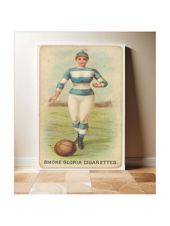 Painting From Series "Sports Girls" C190 Issued By American Cigarette Company Ltd Montreal To Promote Gloria Cigarettes 50x80