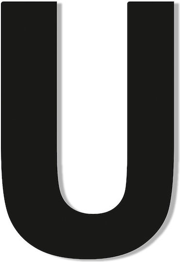 One Two Three Done Sign with Text in Black Color 7.5cm 13319-75-U-BL