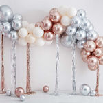 Mixed Metallics Balloon Arch Streamers