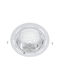 Elmark Round Glass Recessed Spot with Integrated LED and Natural White Light White 1pcs