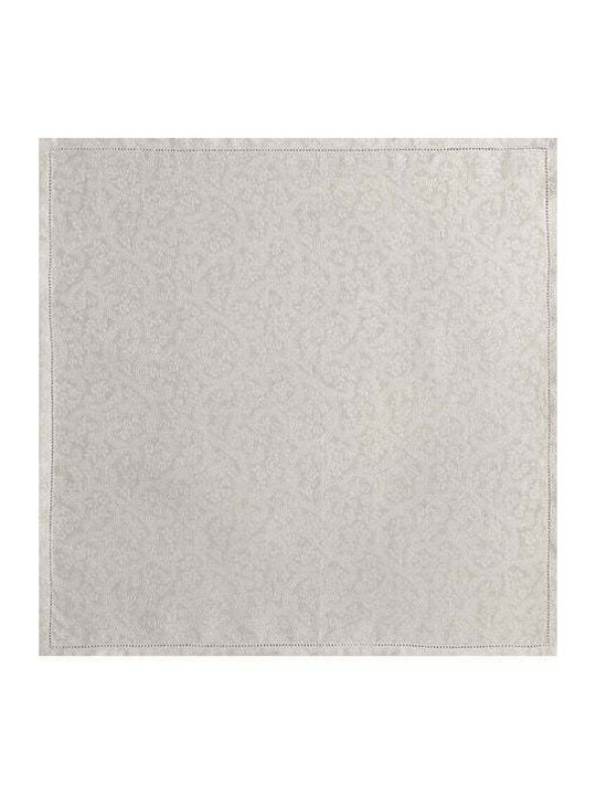 Le Jacquard Francais Linen Dinner Napkin Set 4 Pieces Beige 58x58cm