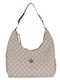 Mosaic Leather Women's Bag Shoulder Beige