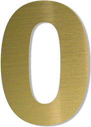 One Two Three Done Hausnummer in Gold Farbe 7.5...