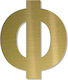 One Two Three Done Sign with Text in Gold Color...