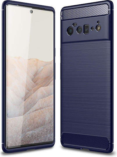 Carbon Back Cover Σιλικόνης Navy Μπλε (Google Pixel 6 Pro)