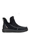 Wildleder Damen Chelsea Stiefeletten Schwarz