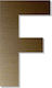 Letter "f" Bronze Adhesive 120mm Plastic Darvin...