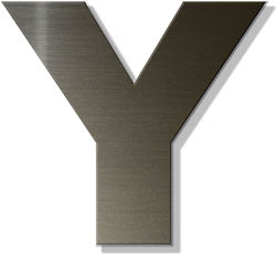 Γράμμα Κατοικιών Αυτοκόλλητο ''υ'' 80 X 64 Mm Μπρονζέ Πλαστικό Darvin Γράμμα Κατοικιών Αυτοκόλλητο ''υ'' 80 X 64 Mm Μπρονζέ Πλαστικό Darvin