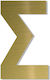 Letter "s" Gold Sticker 120mm Plastic Darvin On...
