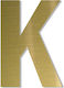 Letter "k" Gold Sticker 120mm Plastic Darvin On...