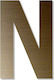 Letter "n" Bronze Adhesive 120mm Plastic Darvin...